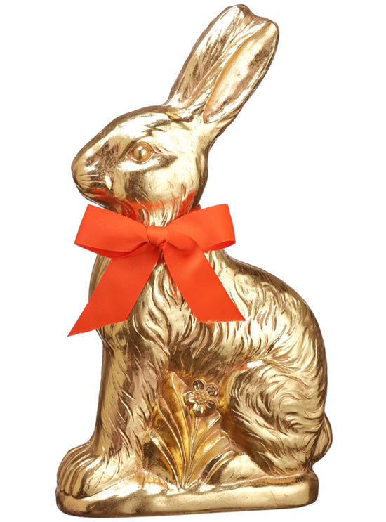Gold Bunny Statue