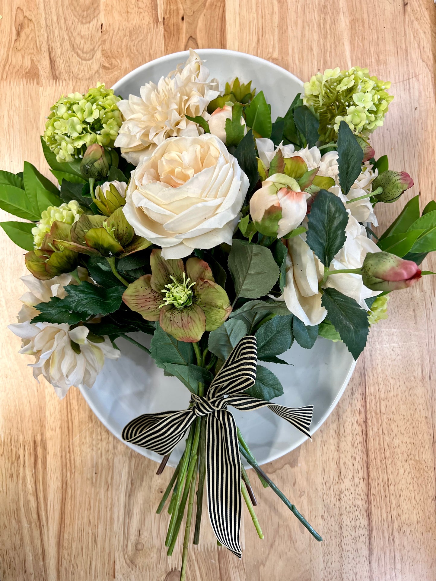 Helleborus, Dahlia & Hydrangea Bouquet