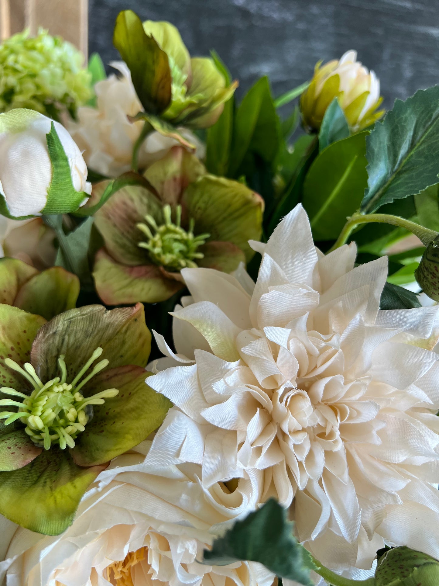 Helleborus, Dahlia & Hydrangea Bouquet