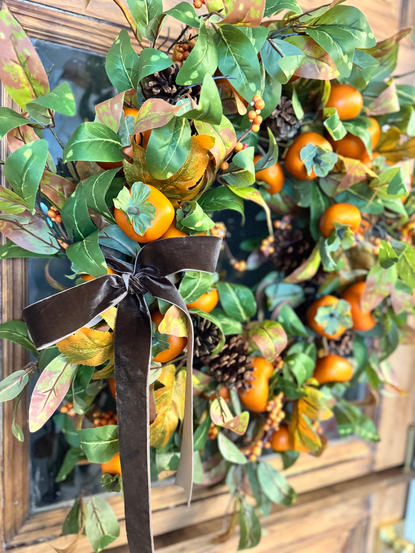 Fall Persimmon Wreath