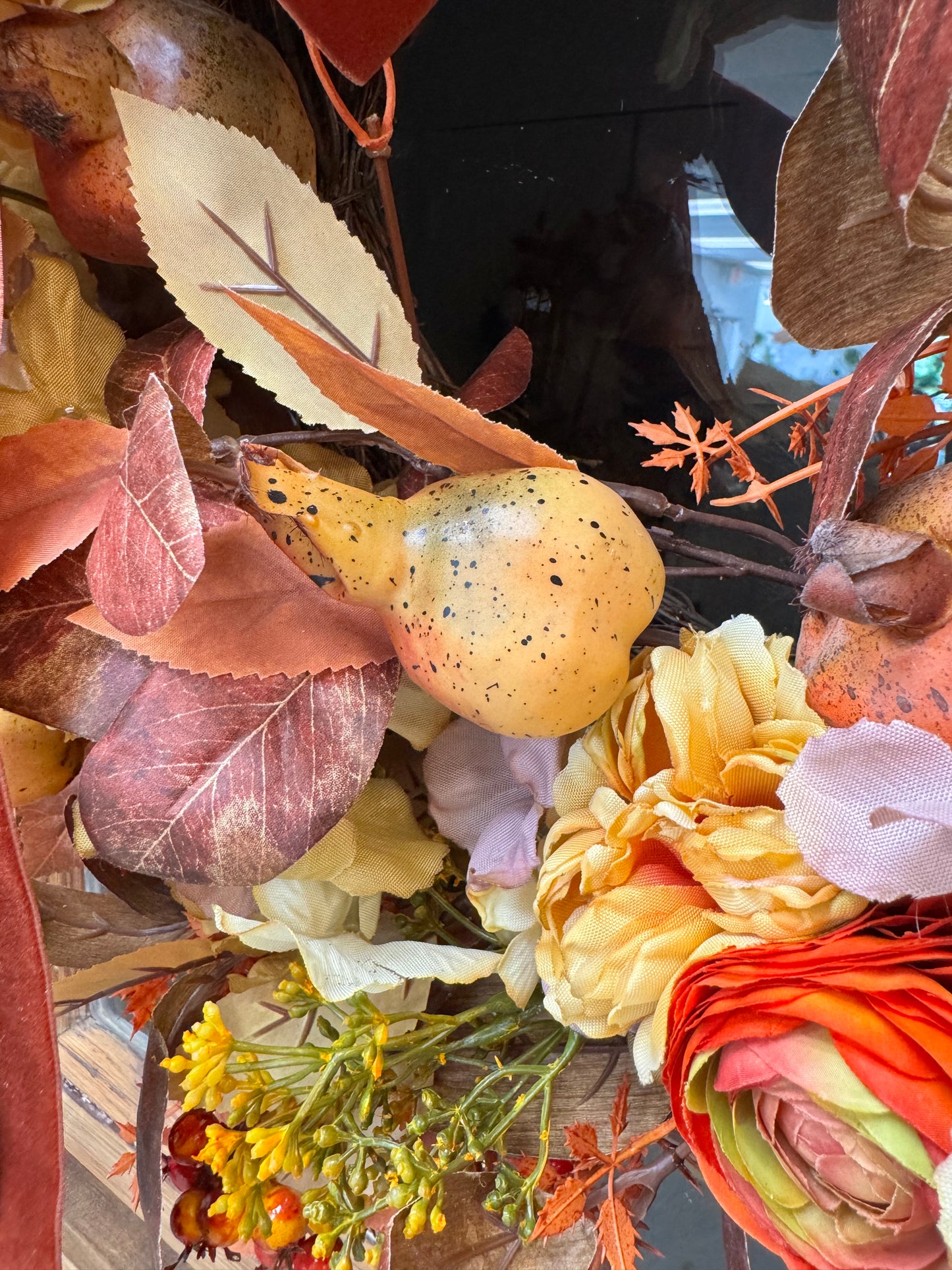 Amber Garden Pomegranate Wreath