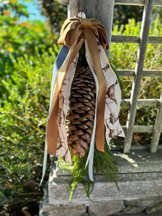 Pheasant Pinecone Swag