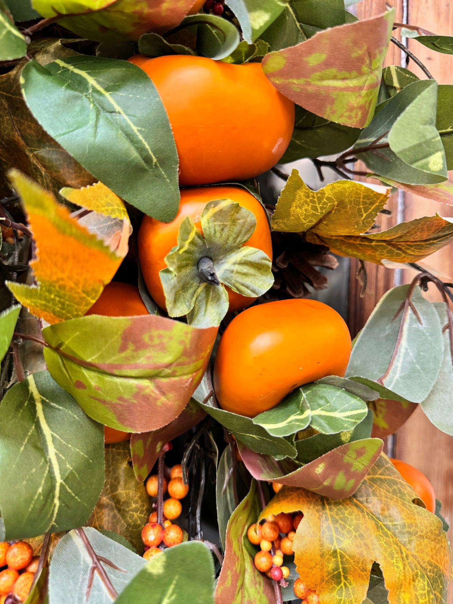 Fall Persimmon Wreath