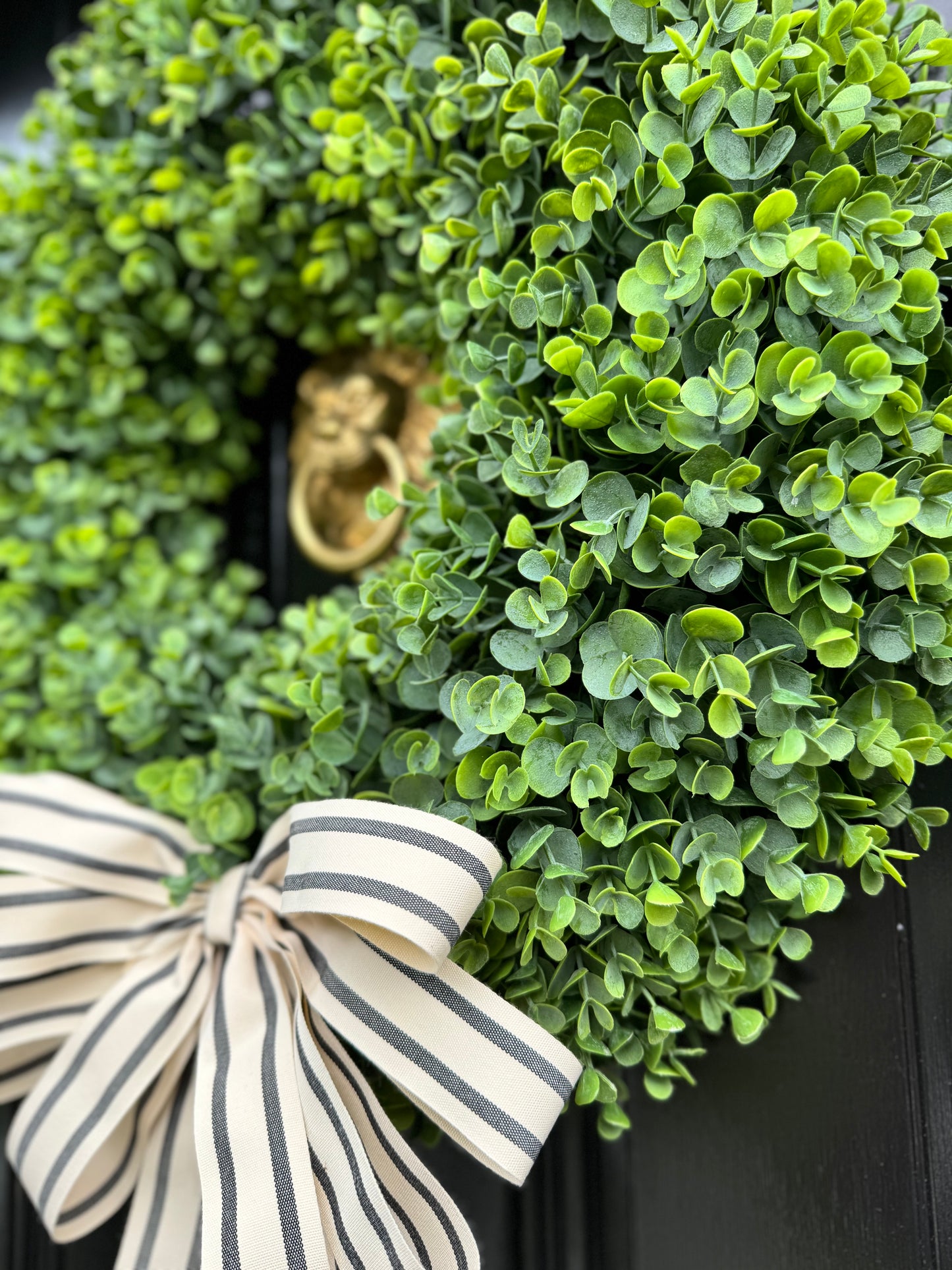 Faux Boxwood Wreath