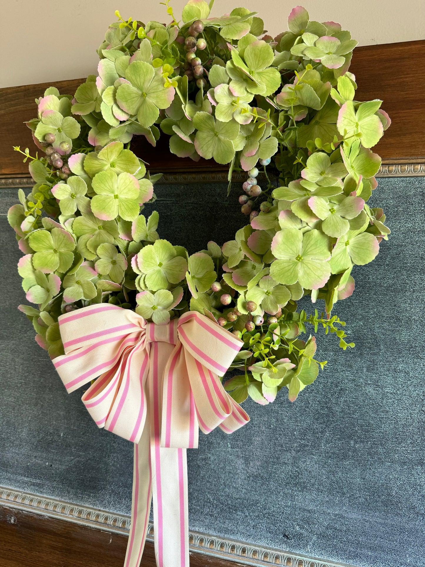 Green Hydrangea Wreath