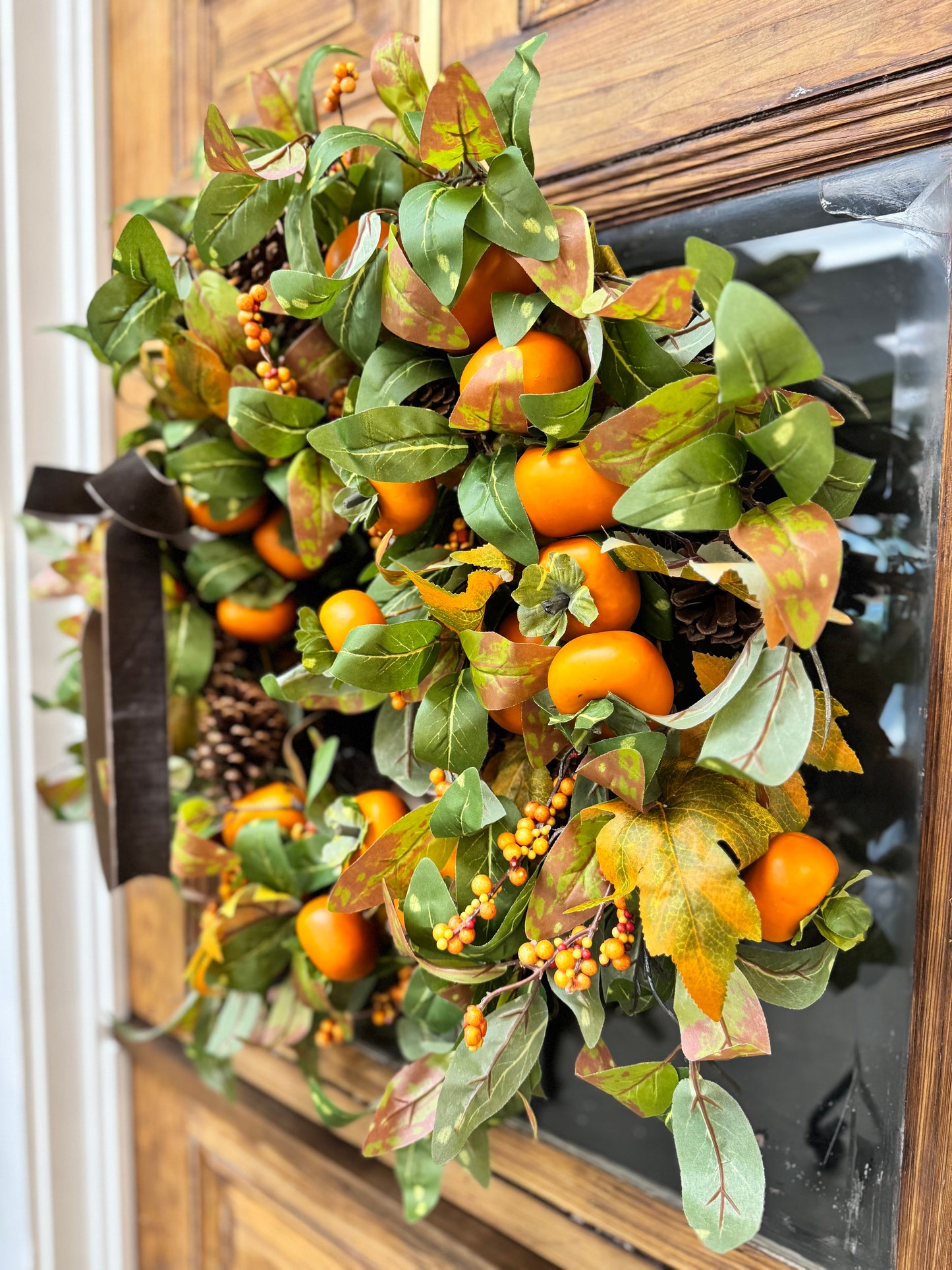 Fall Persimmon Wreath