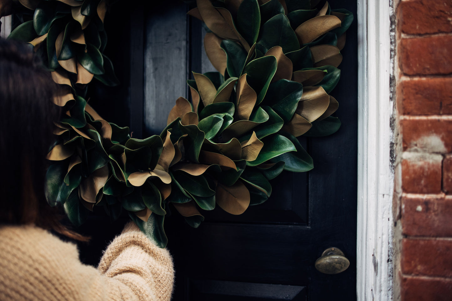 XLarge Faux Layered Magnolia Wreath