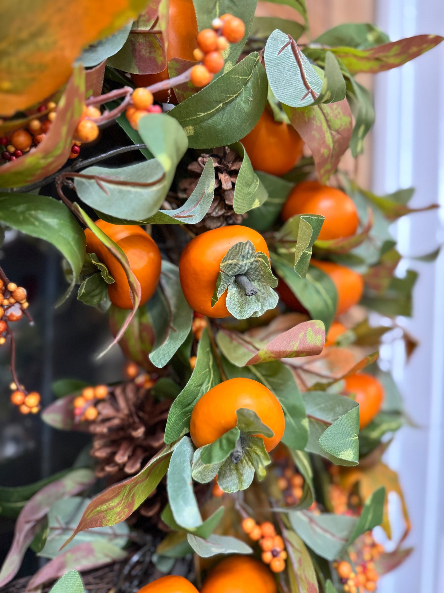Fall Persimmon Wreath