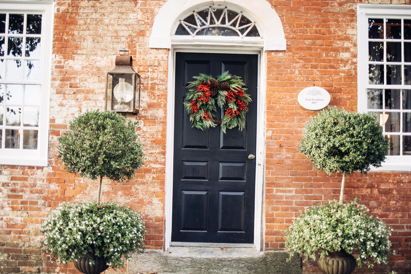 Faux Red Berry & Pinecone Wreath