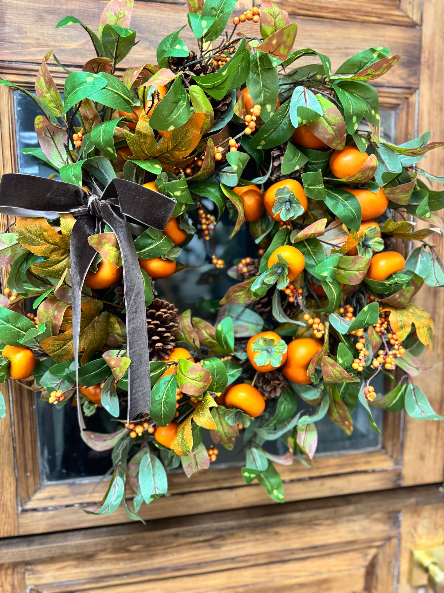 Fall Persimmon Wreath