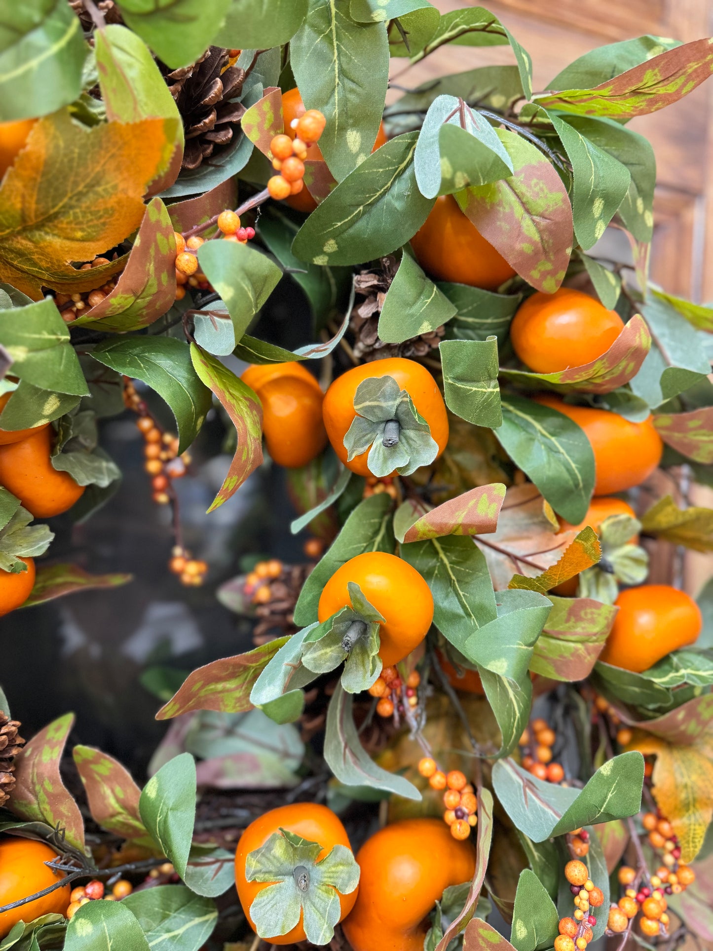 Fall Persimmon Wreath