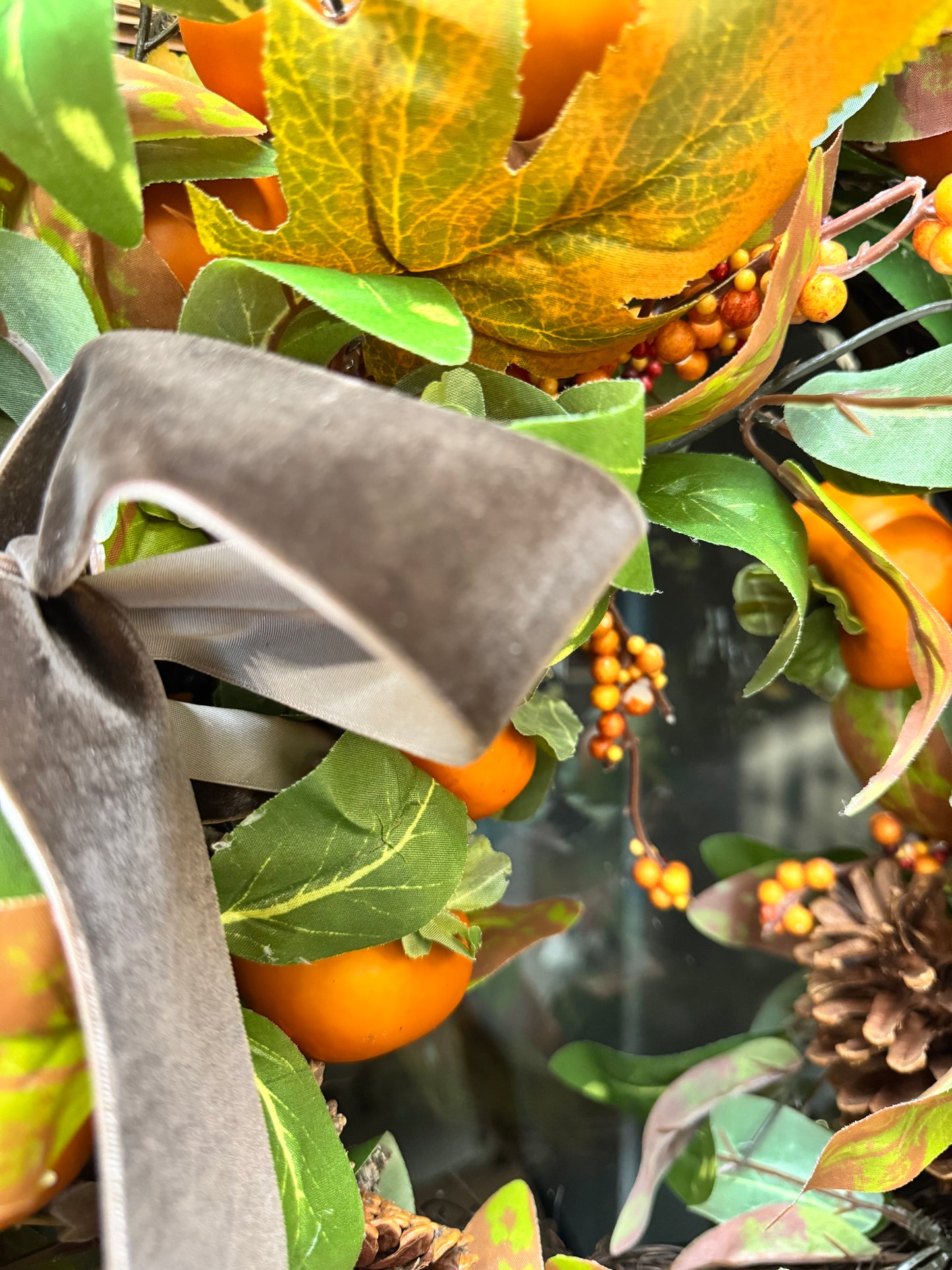 Fall Persimmon Wreath