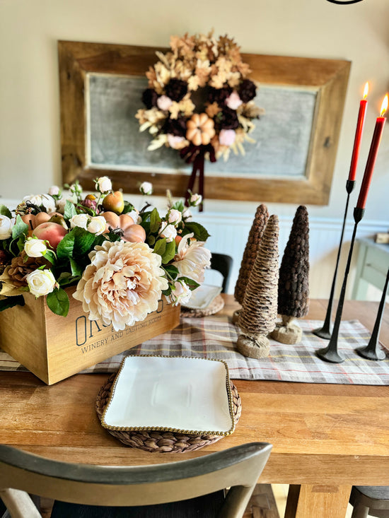 Set of 3 Pinecone Topiaries