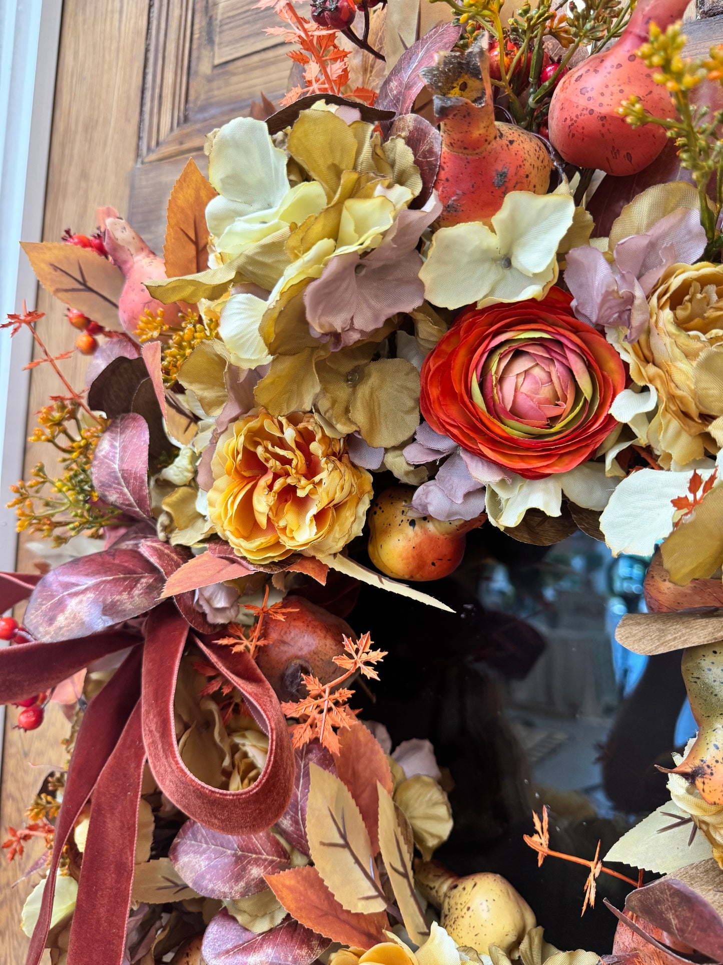 Amber Garden Pomegranate Wreath