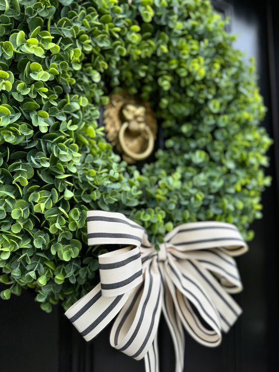 Faux Boxwood Wreath