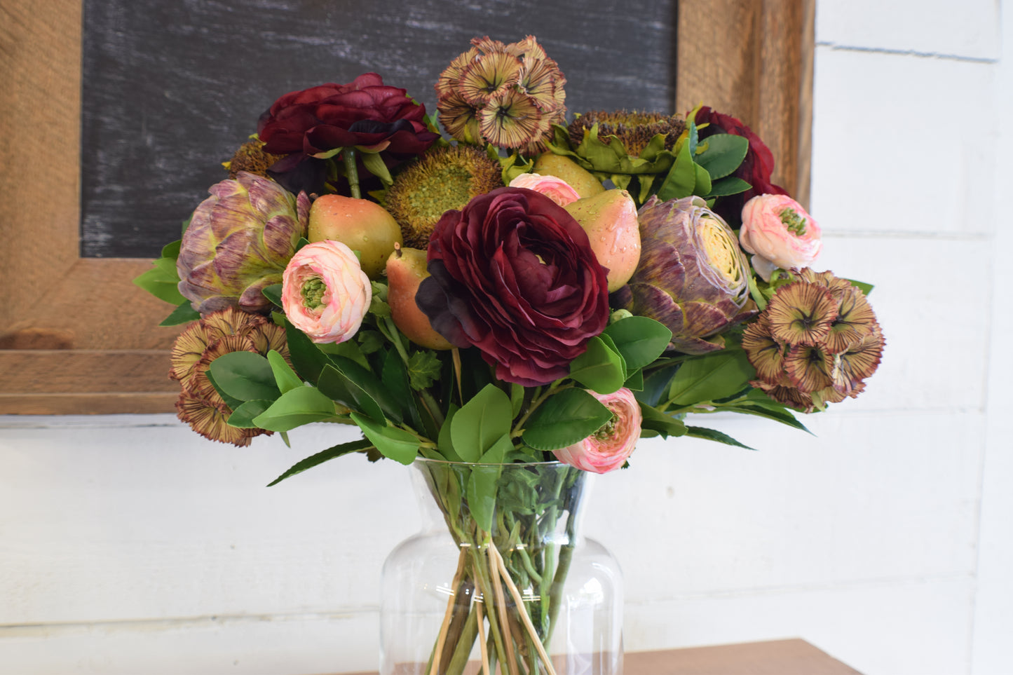 Luxury Crimson Faux Floral Bouquet