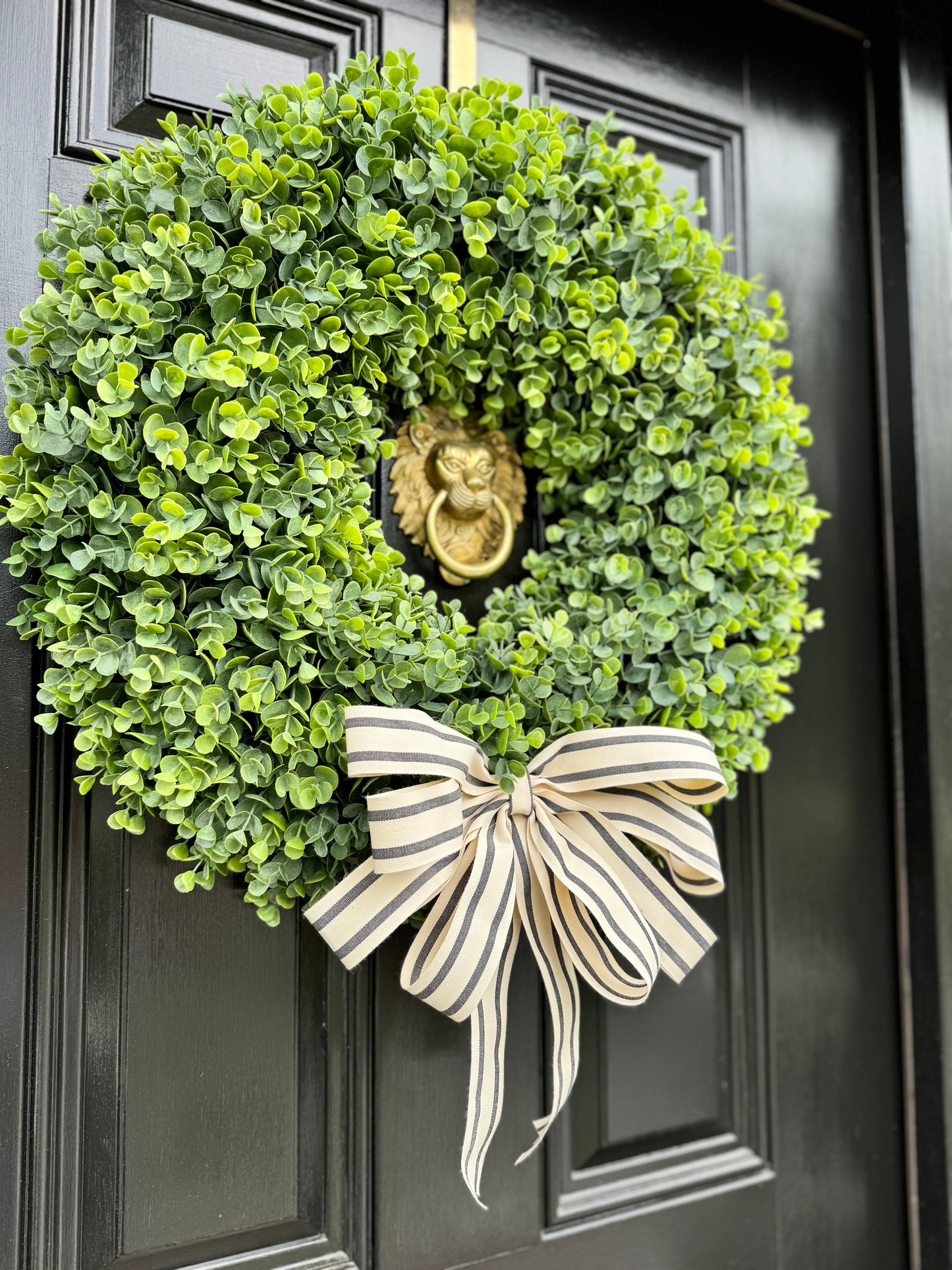 Faux Boxwood Wreath