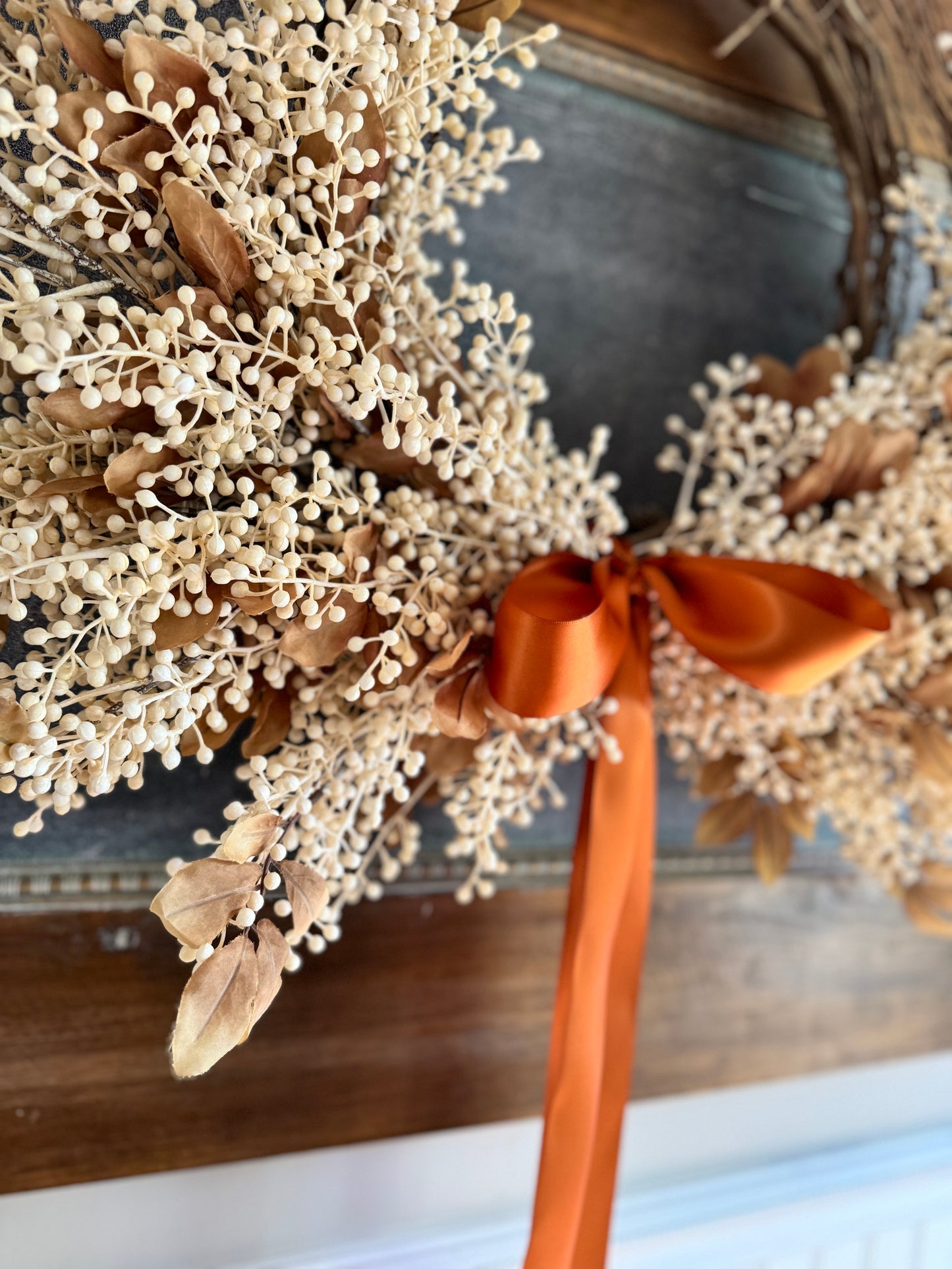 Beige Berry Laurel Wreath
