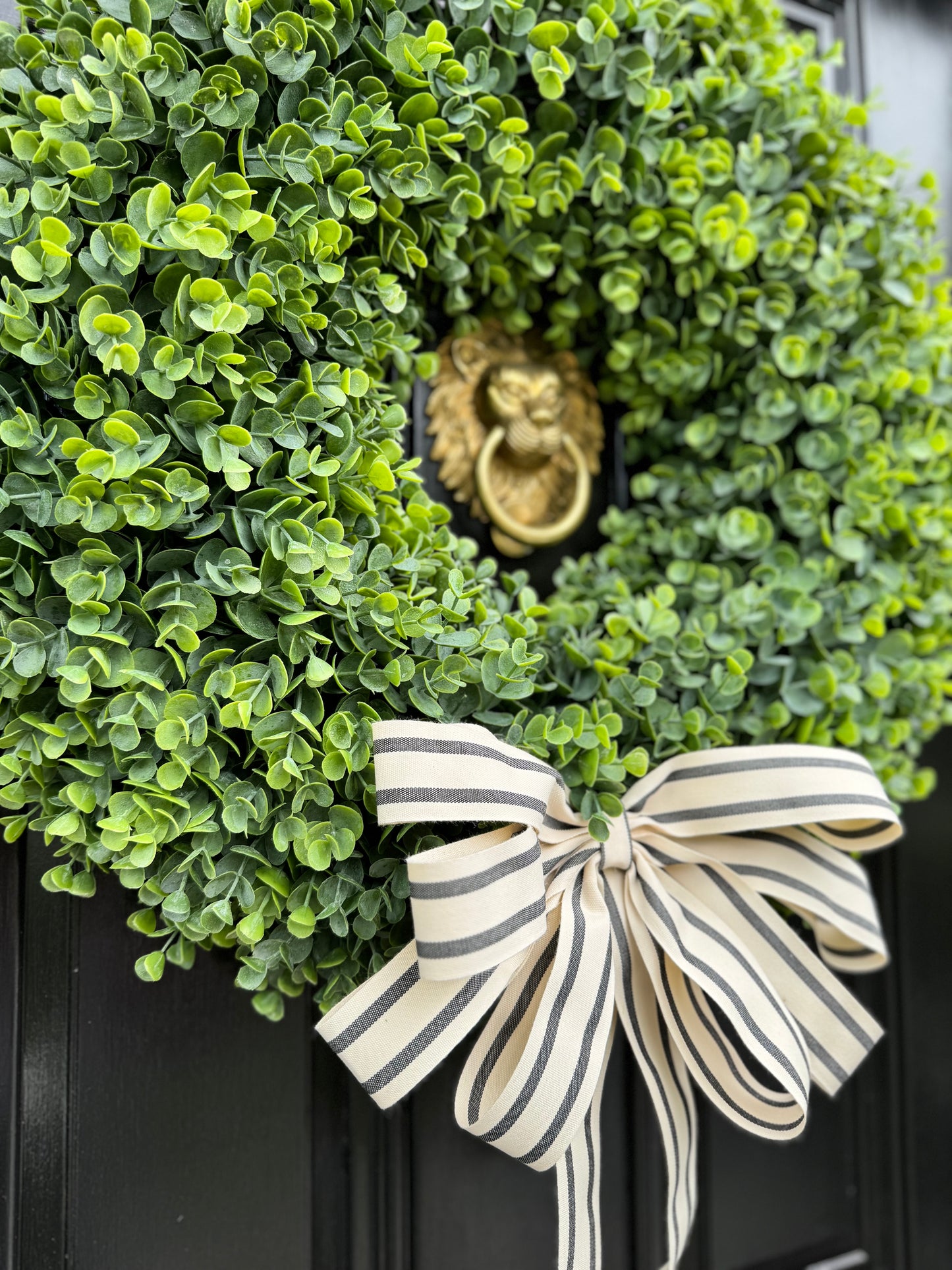 Faux Boxwood Wreath