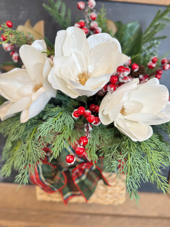 Christmas basket workshop