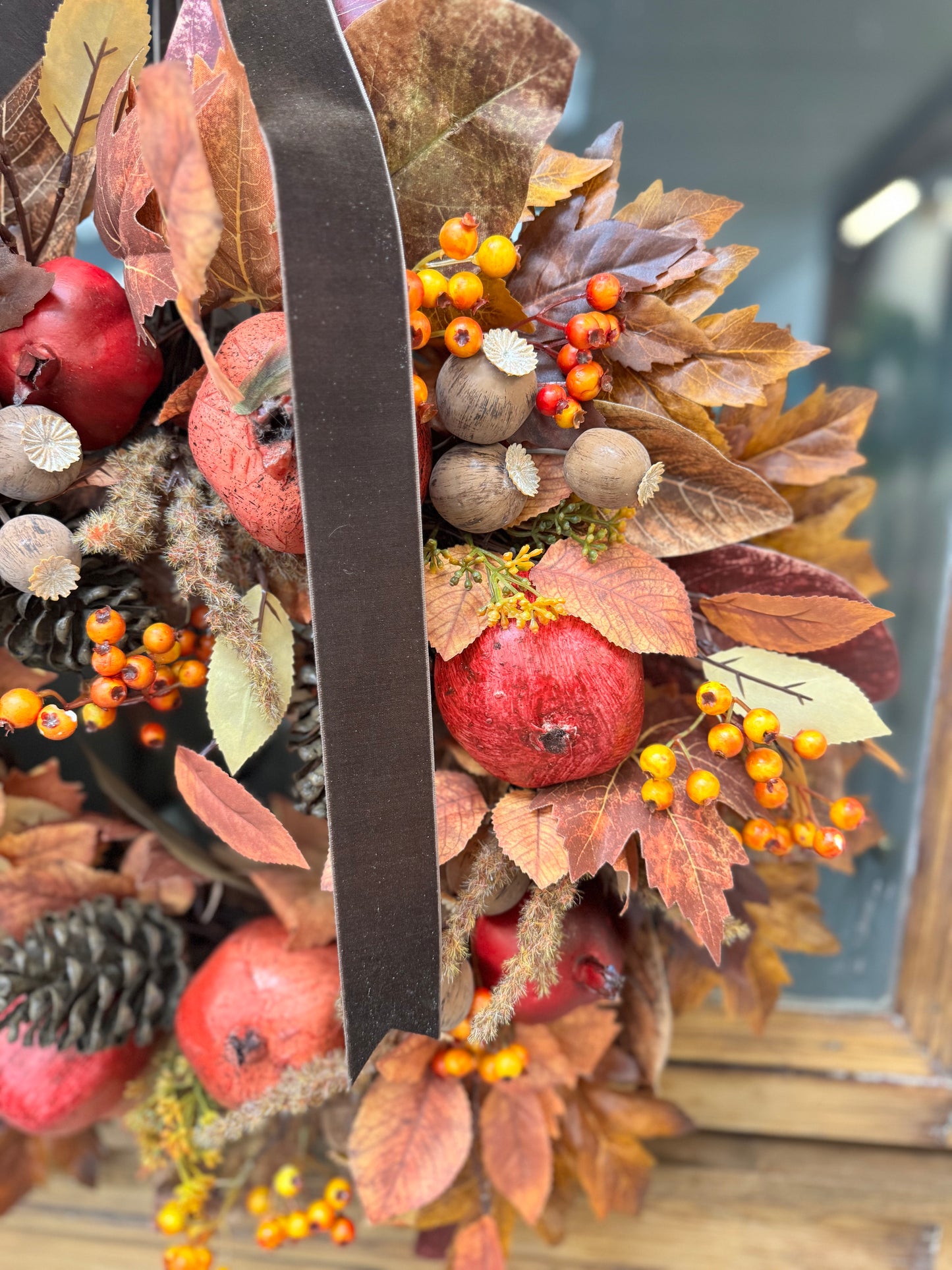 Fall Pomegranate Wreath