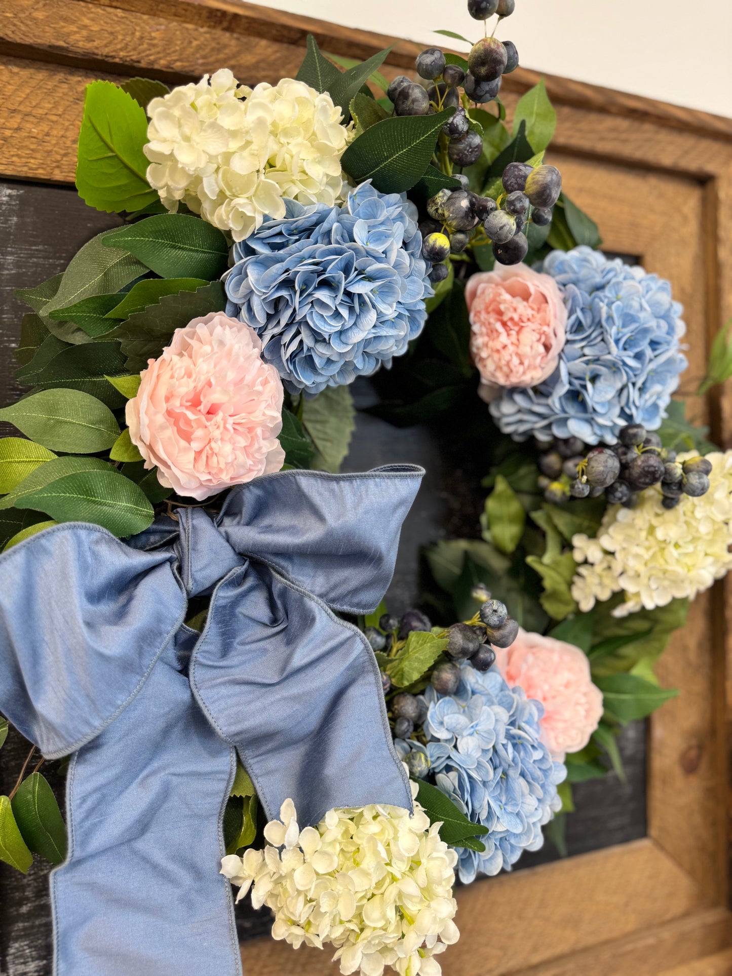 Hydrangea & Crabapple Wreath