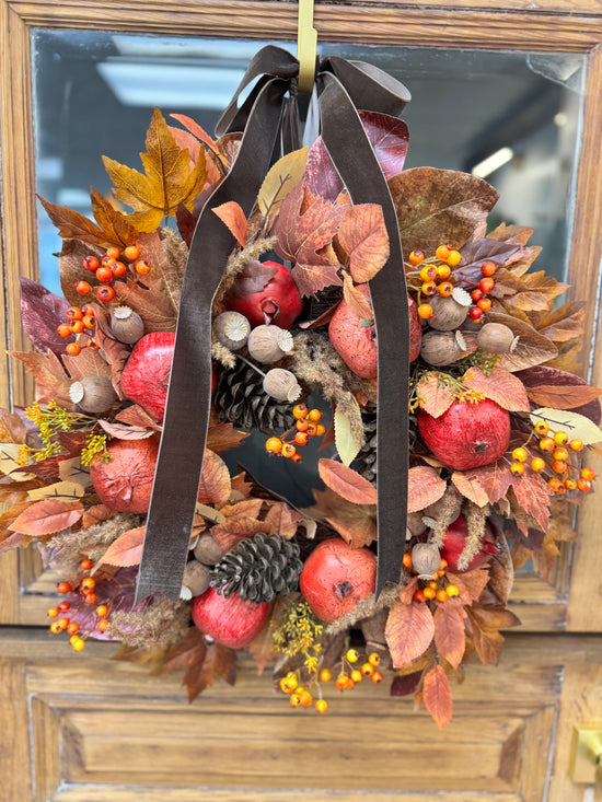 Fall Pomegranate Wreath