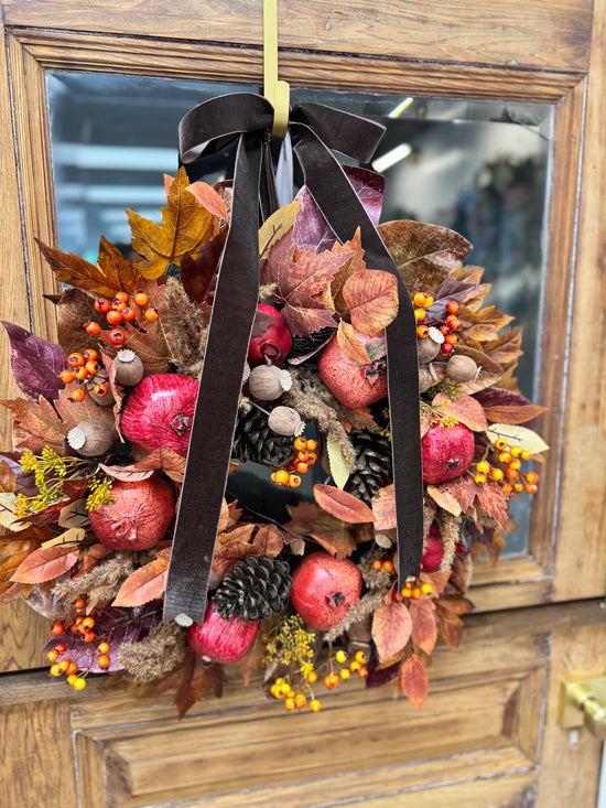 Fall Pomegranate Wreath