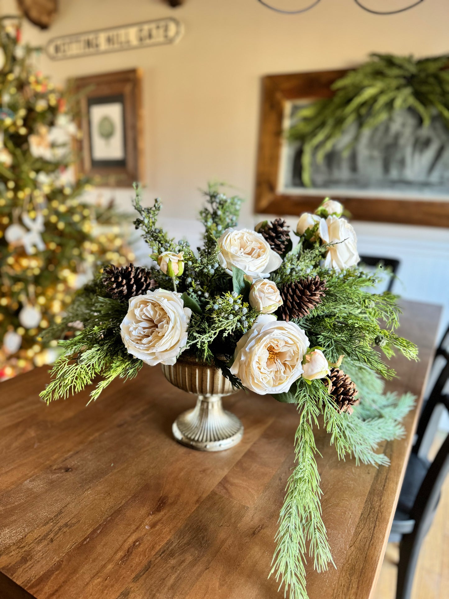 Winter Whites Centerpiece