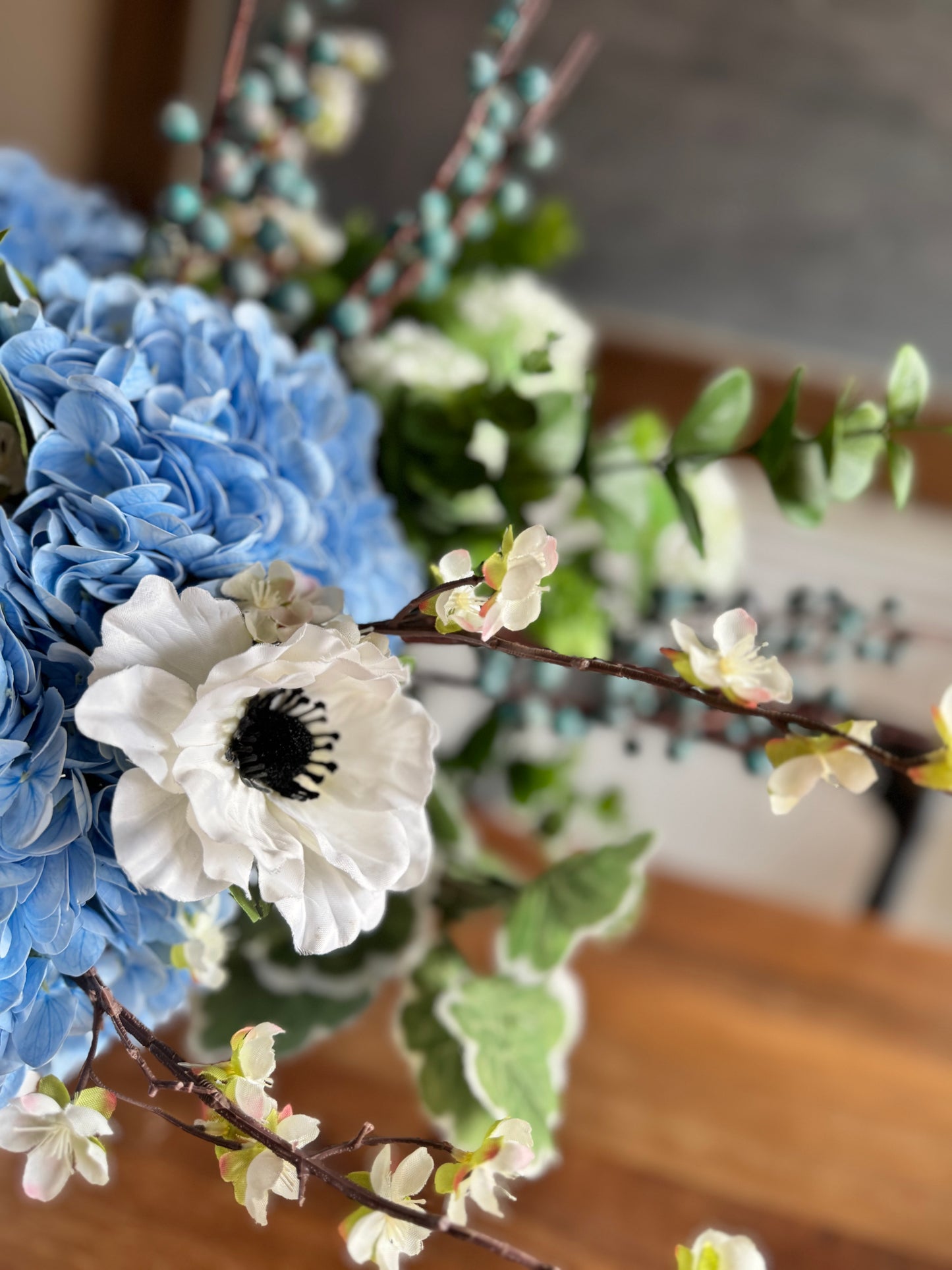 Nest & Hydrangea Centerpiece