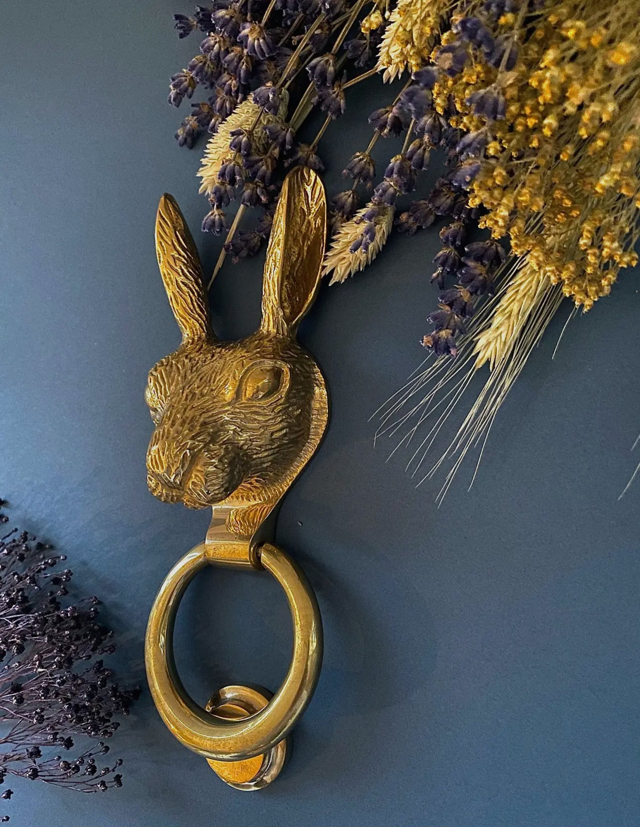Hare Door Knocker (brass or pewter)
