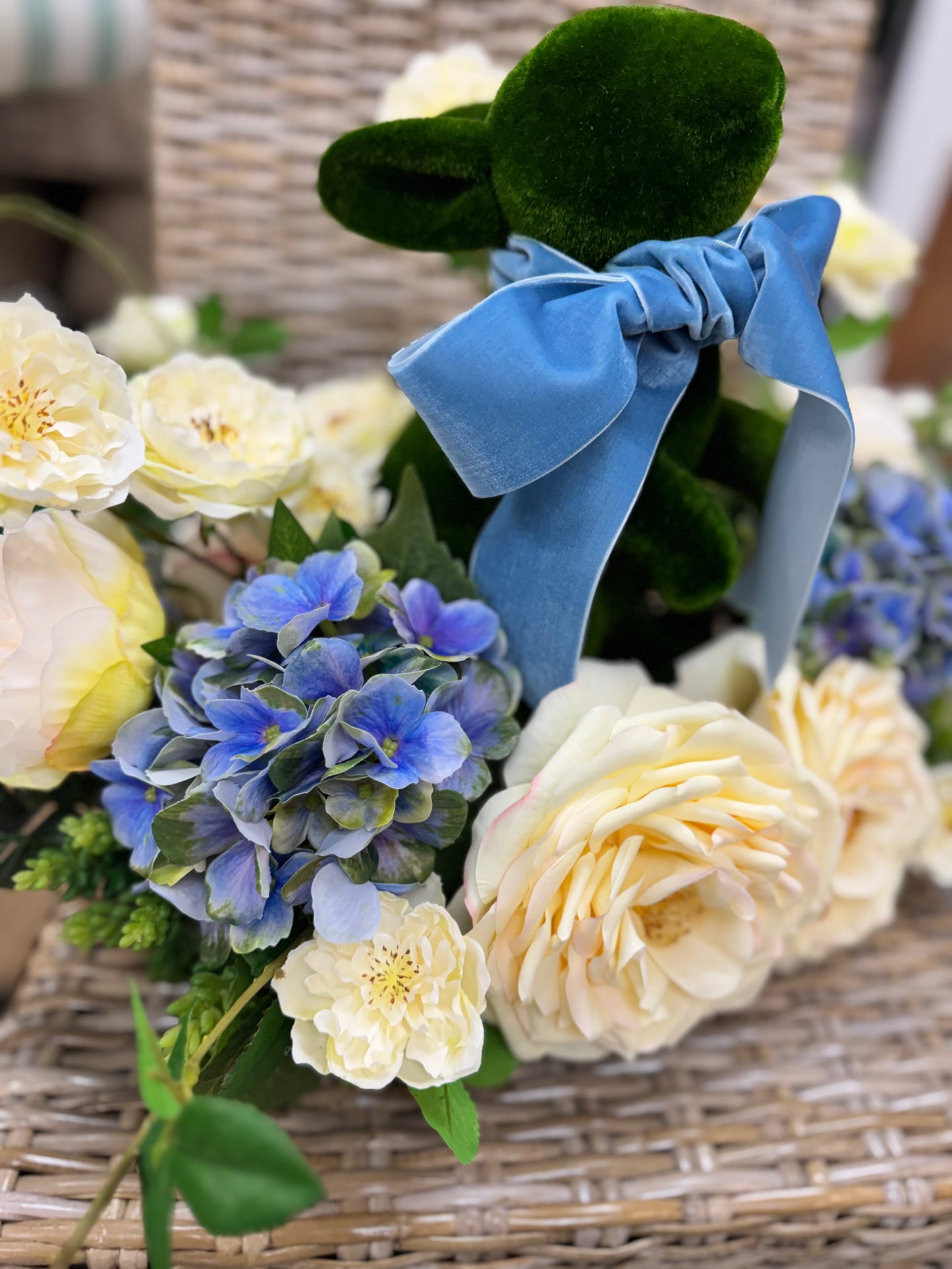 Moss Bunny Centerpiece