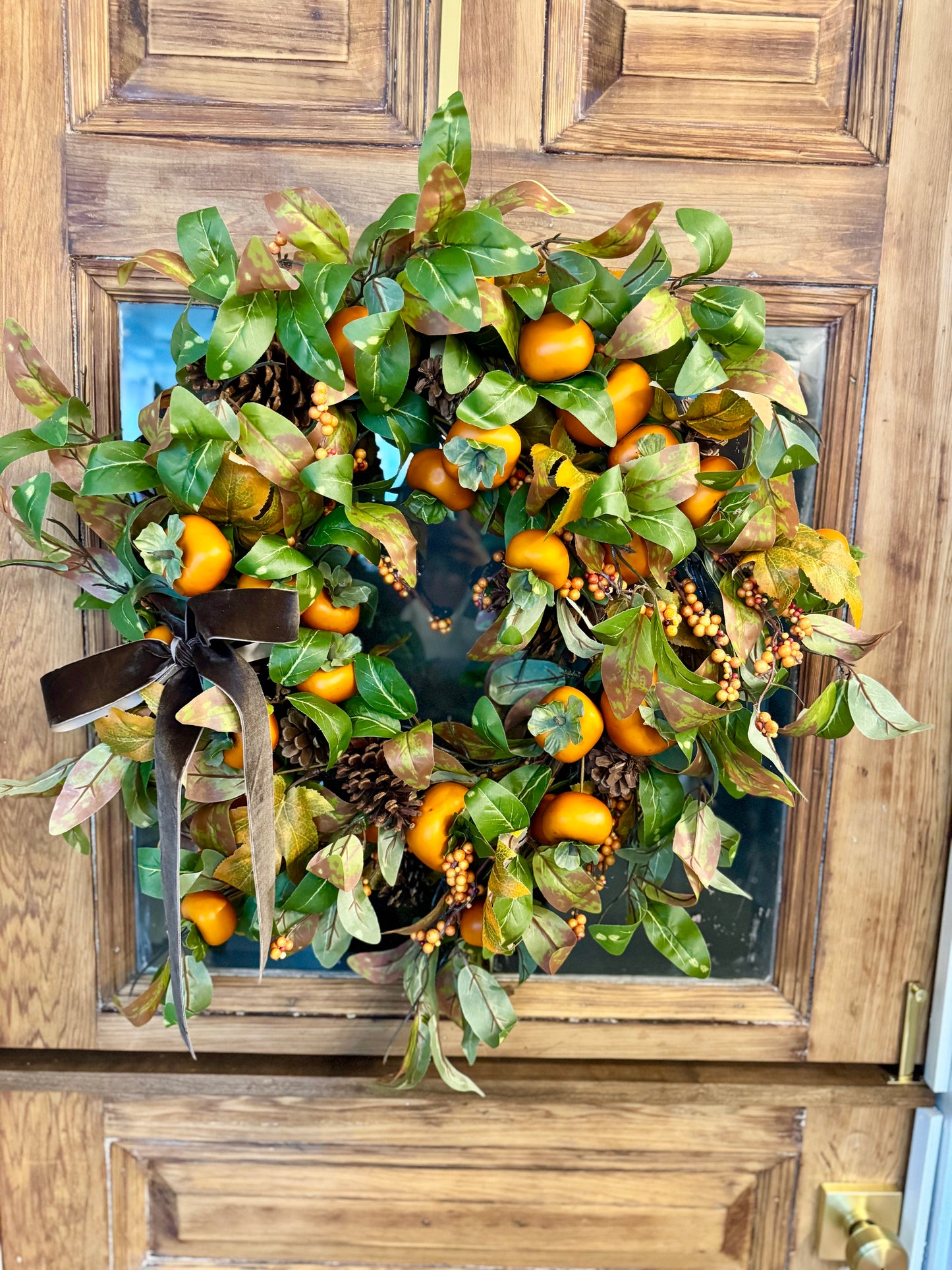 Fall Persimmon Wreath