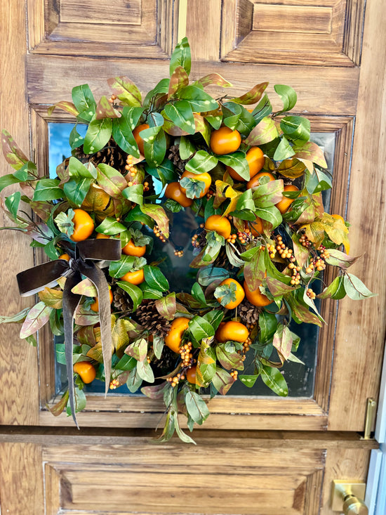 Fall Persimmon Wreath