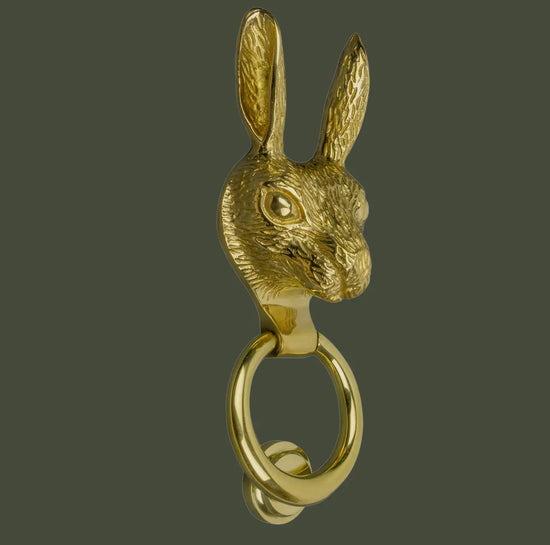 Brass Hare Door Knocker