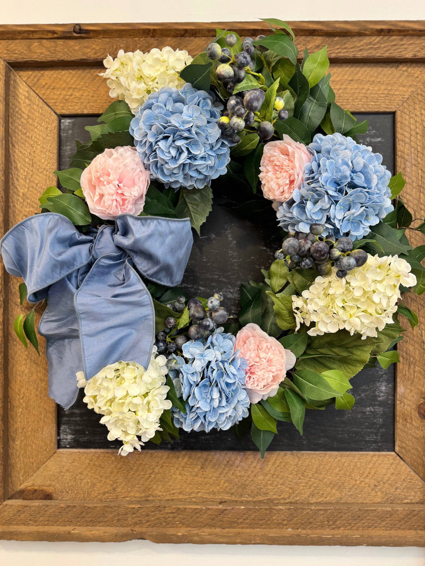 Hydrangea & Crabapple Wreath