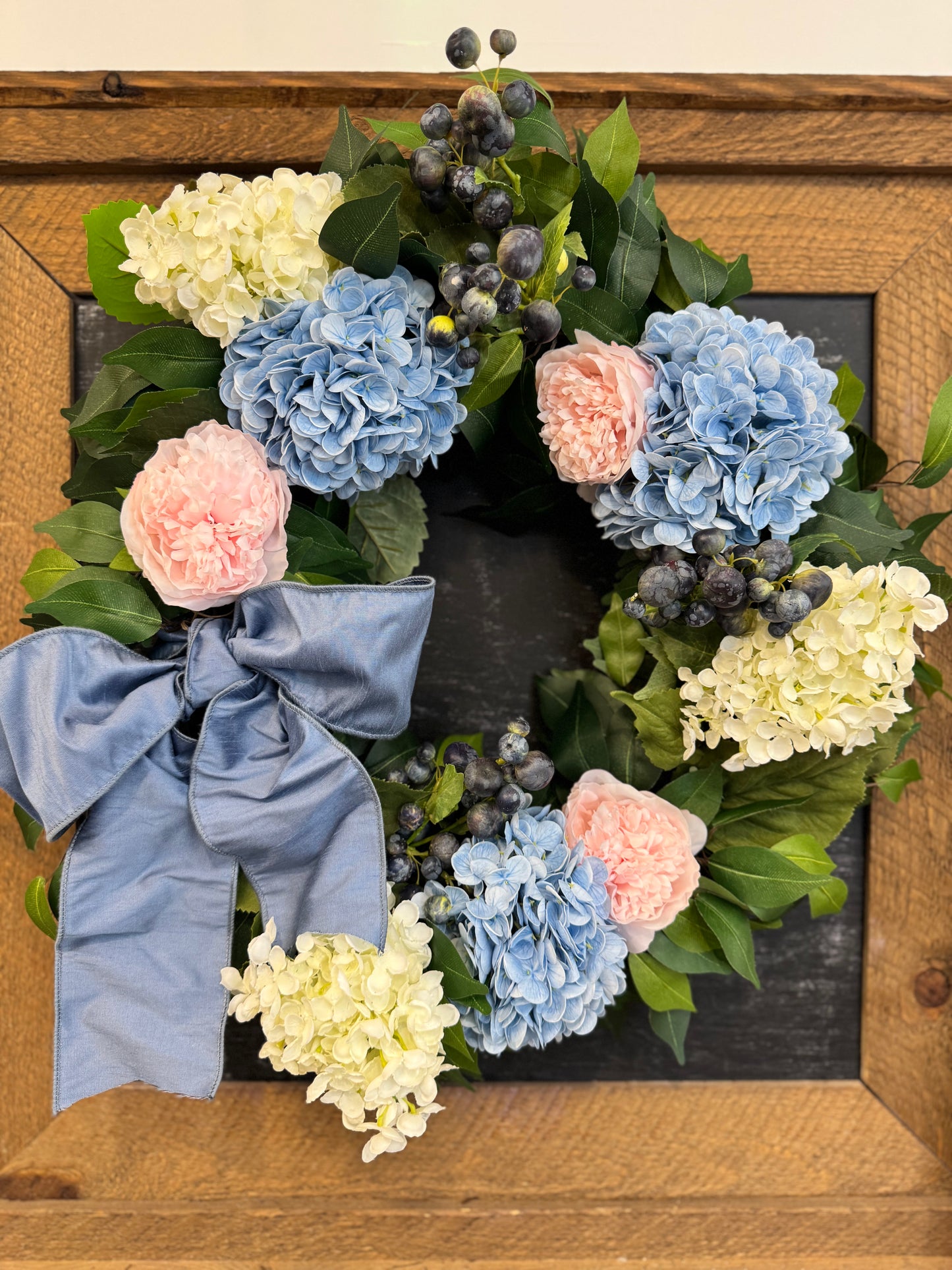 Hydrangea & Crabapple Wreath