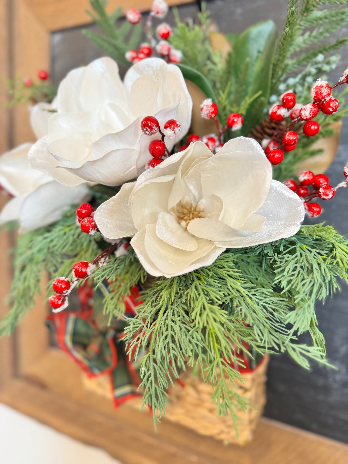 Christmas basket workshop