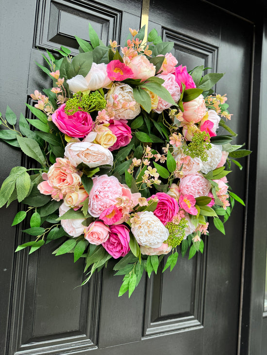 Poppy Rose Wreath