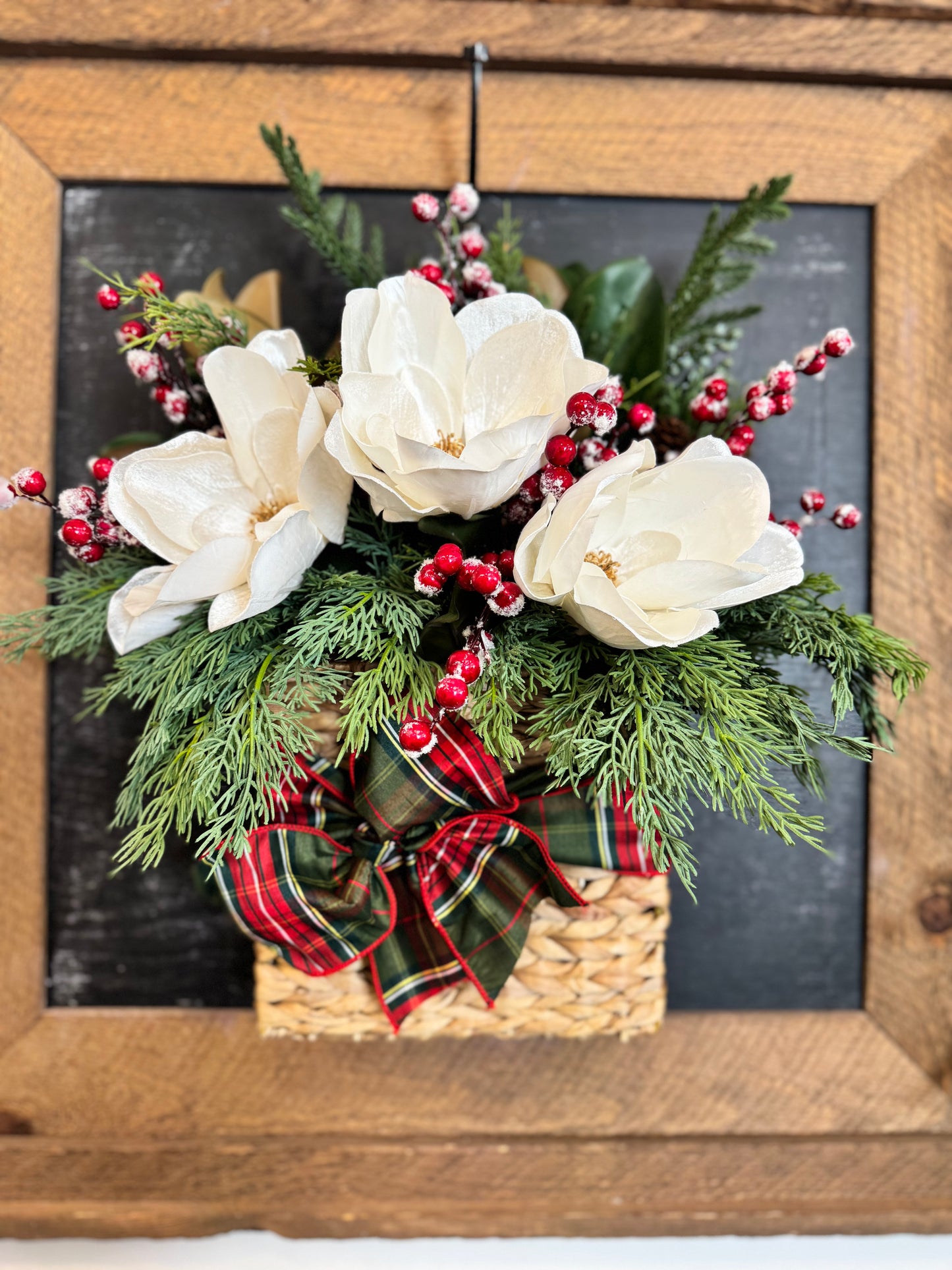 Christmas basket workshop