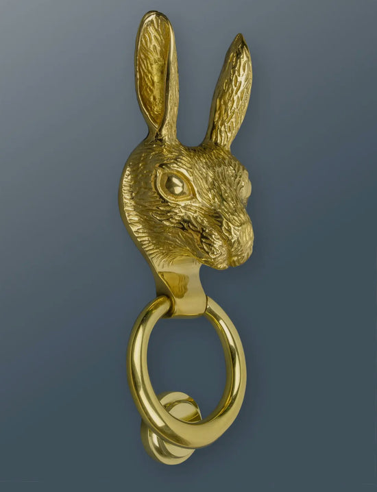 Hare Door Knocker (brass or pewter)