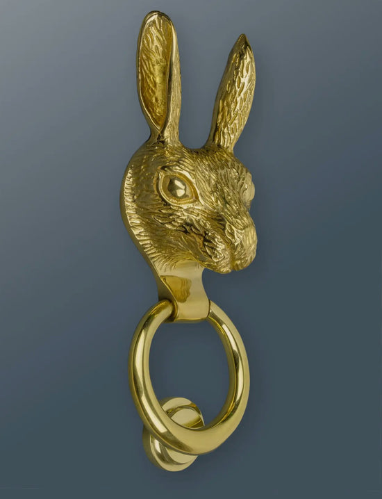 Brass Hare Door Knocker