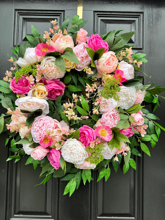 Poppy Rose Wreath