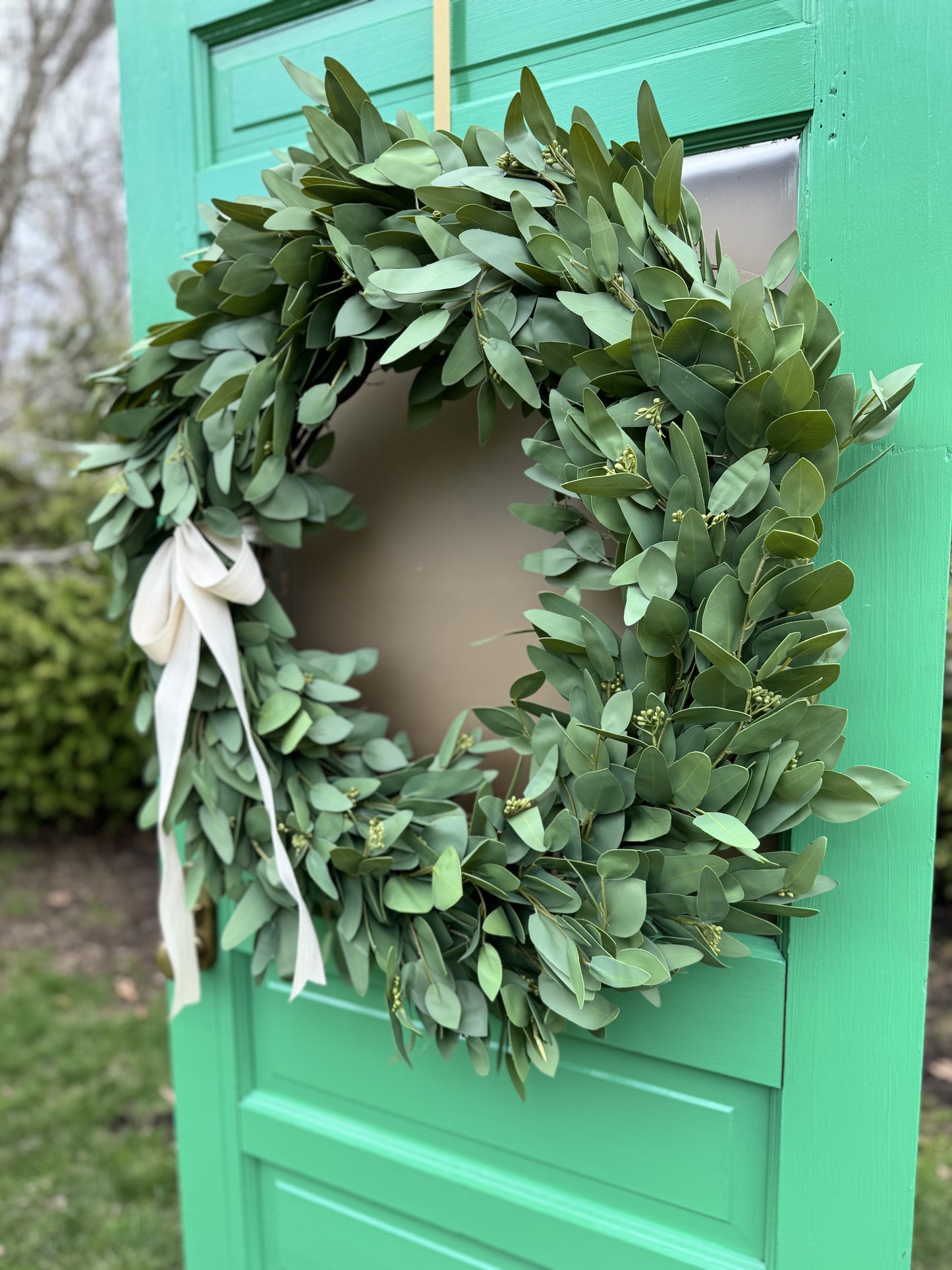 Luxury Olive Branch Wreath with Mix and Match Bows