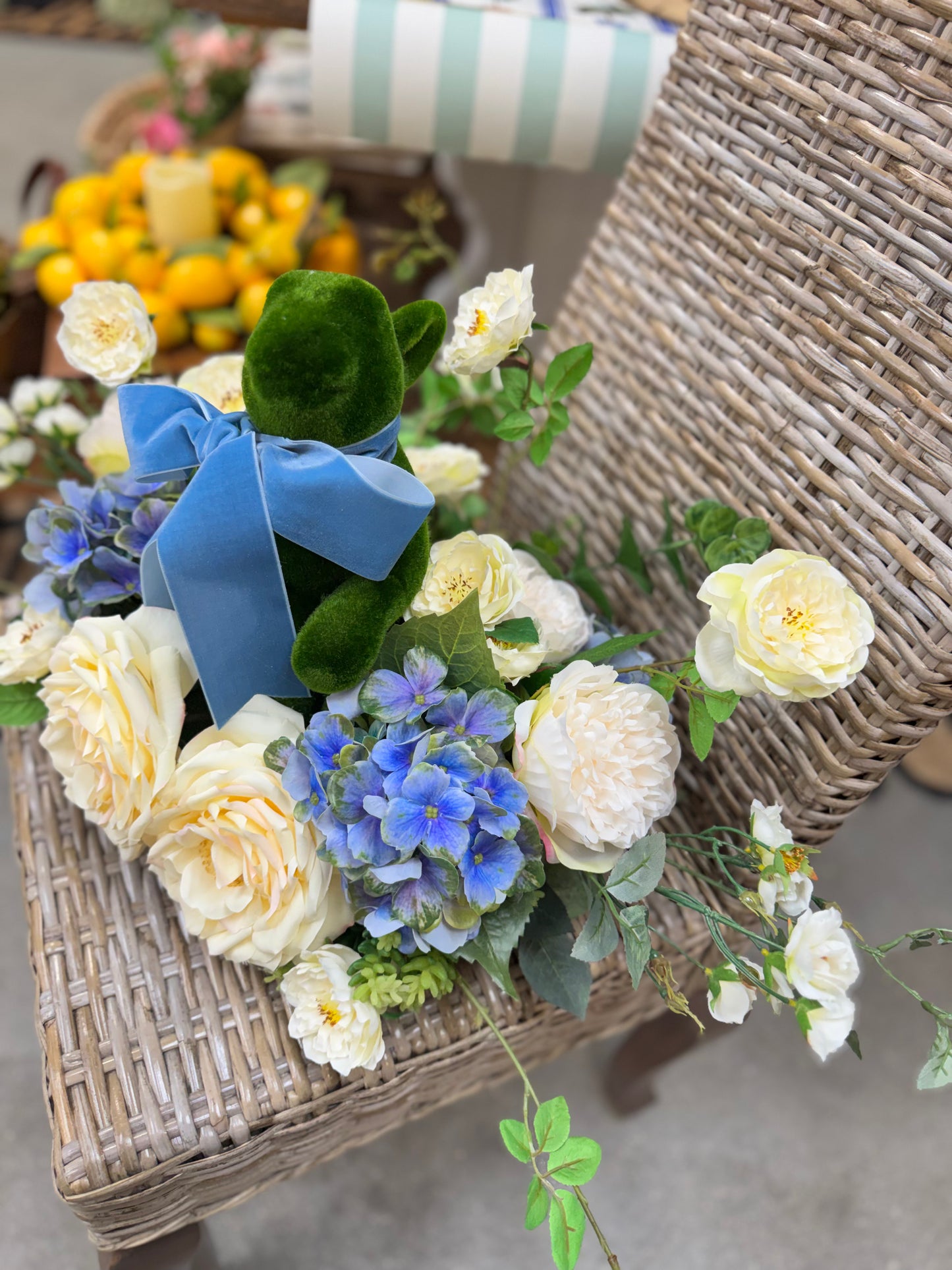 Moss Bunny Centerpiece