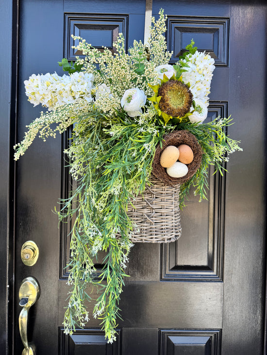 Faux Wicker Nest Basket