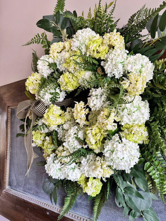 Snowball Hydrangea Wreath