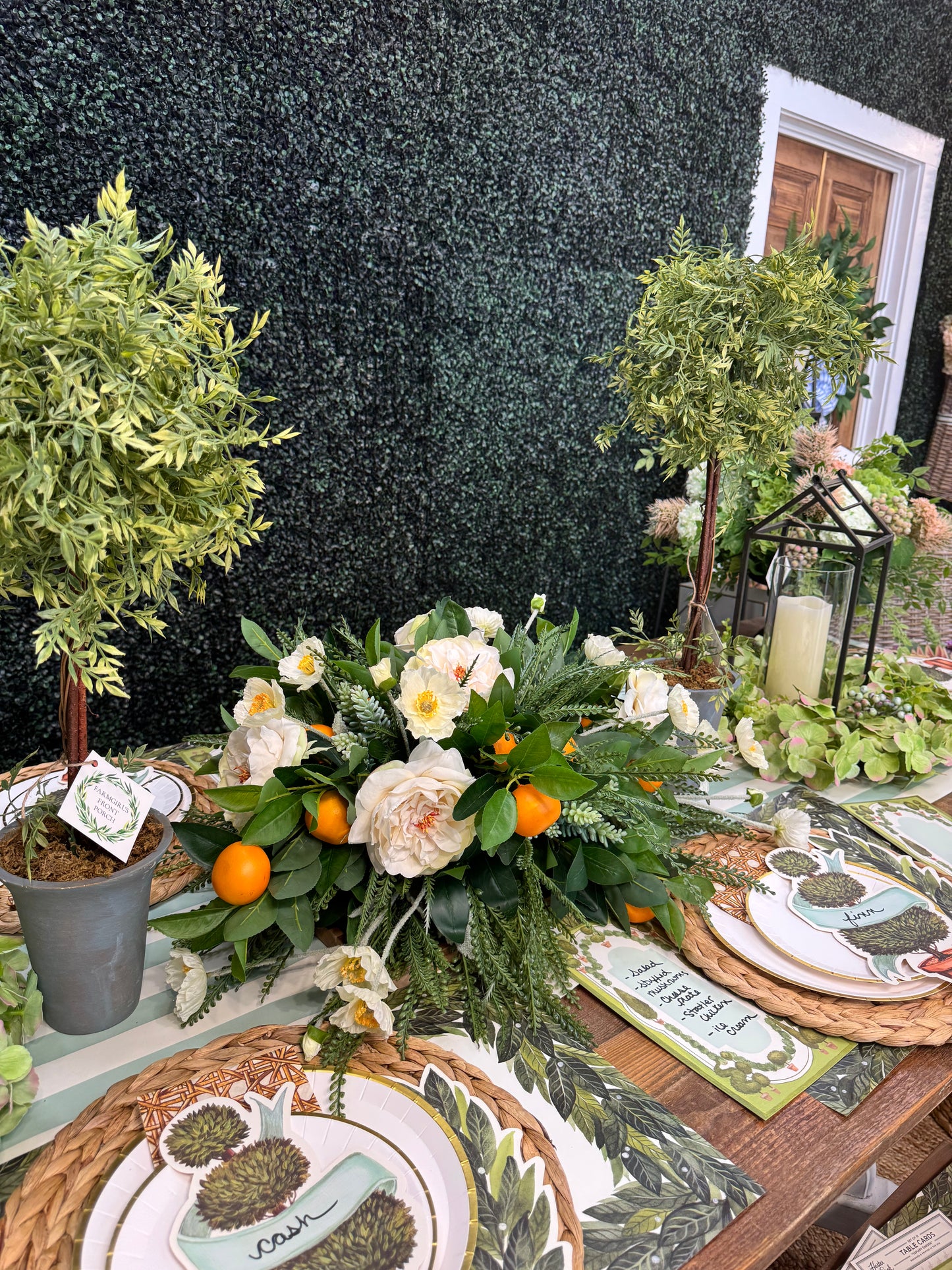 Tangerine, Poppy & English Rose Centerpiece