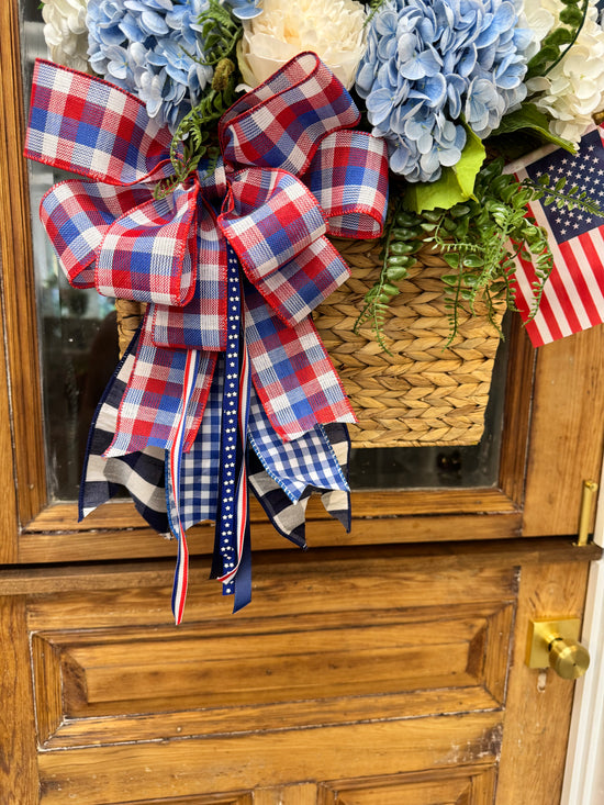 Patriotic Hydrangea Basket