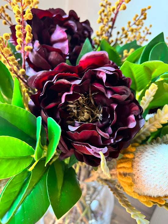 Load image into Gallery viewer, Mustard &amp;amp; Eggplant Bouquet
